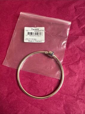 Pandora Sterling Silver Bangle Bracelet in Silver medium